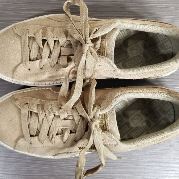 Puma Suede Platform Rugged W Creeper, Safari & Marshmallow, Womens Size 9 / 40 - Picture 8 of 10